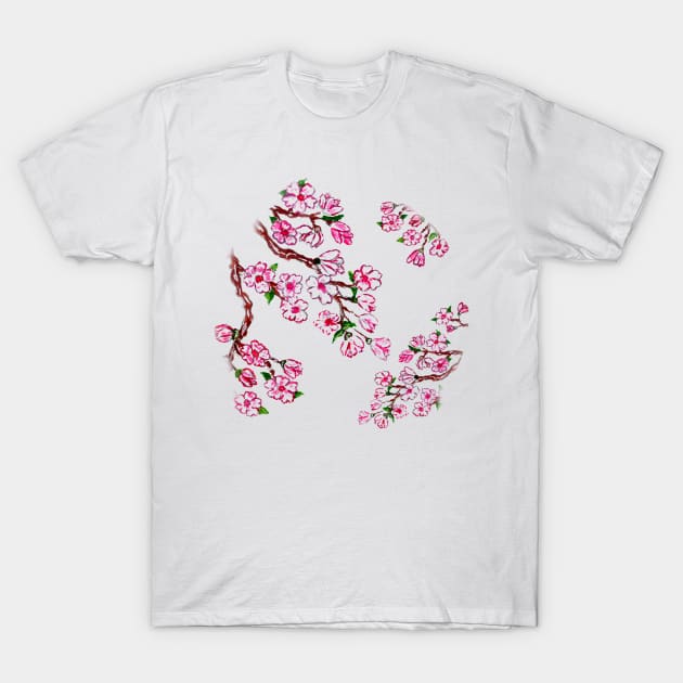 Sakura Branch art T-Shirt by AnnArtshock